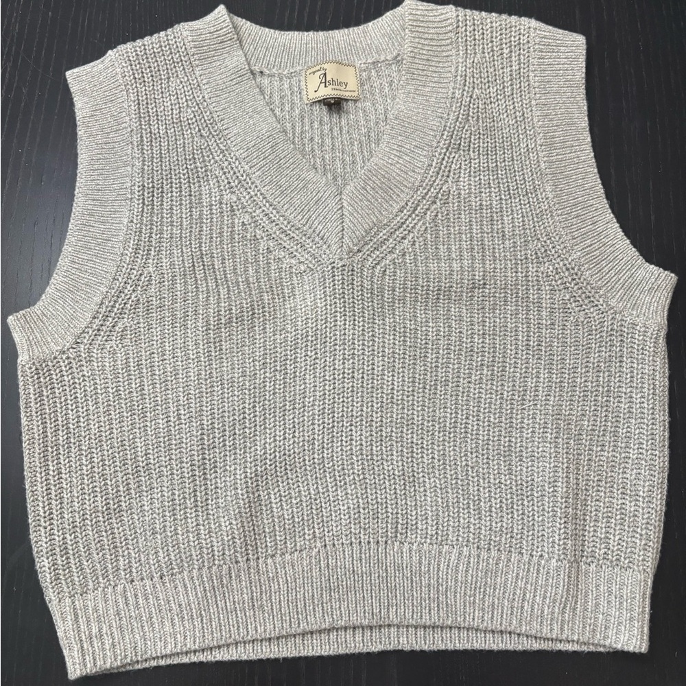 Grey sweater vest -Original by ashley 26 international